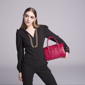 Pre-order D’MOM Curva Boston Crocodile Handbag!